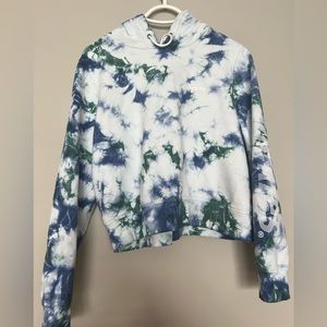 Green and Blue Tie Dye Dickies Hoodie